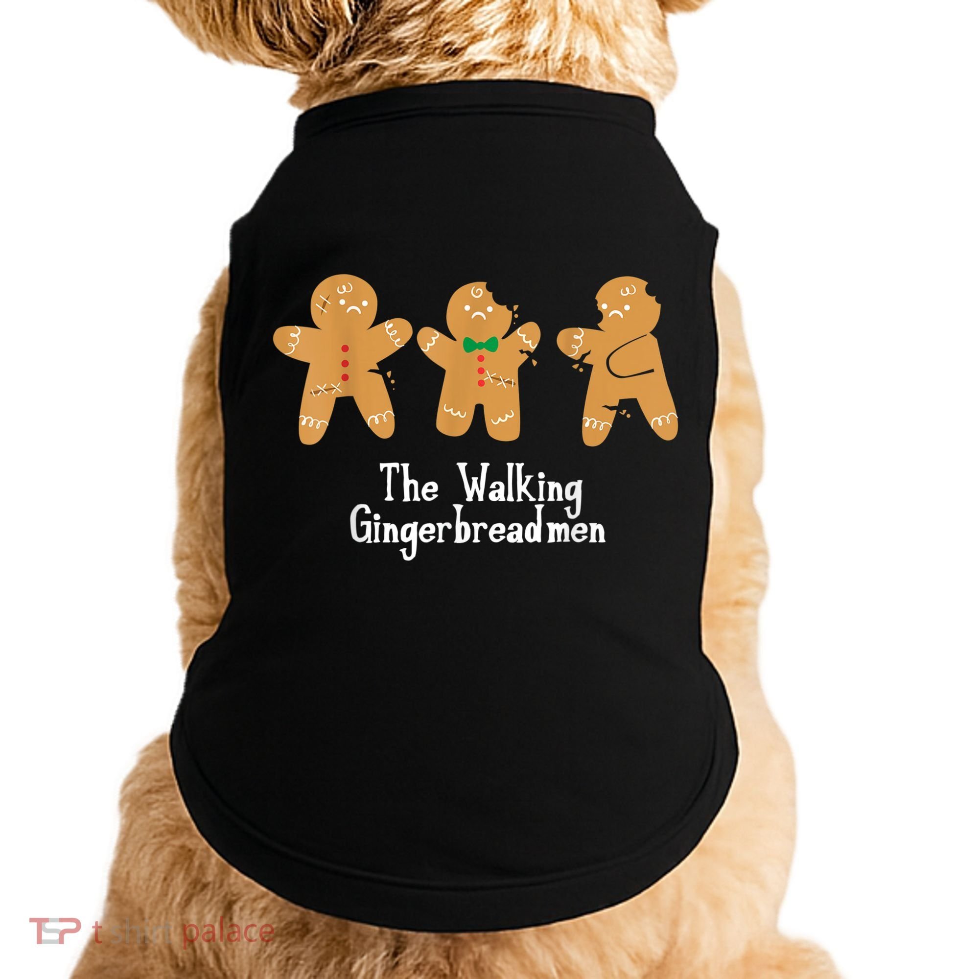 Gingerbread Walking Bread Cookie Baking Cute Christmas Doggie Tank