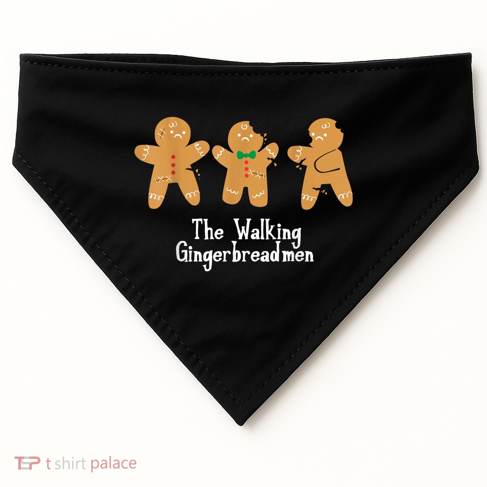 Gingerbread Walking Bread Cookie Baking Cute Christmas USA-Made Doggie Bandana