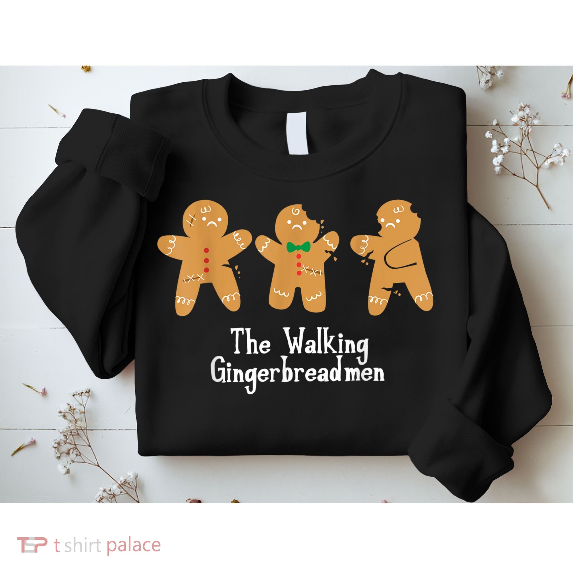 Gingerbread Walking Bread Cookie Baking Cute Christmas Sweatshirt