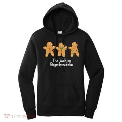 Gingerbread Walking Bread Cookie Baking Cute Christmas Women's Hoodie