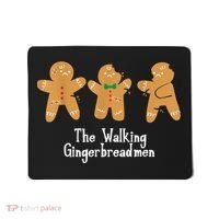 Gingerbread Walking Bread Cookie Baking Cute Christmas Mousepad thumb 0
