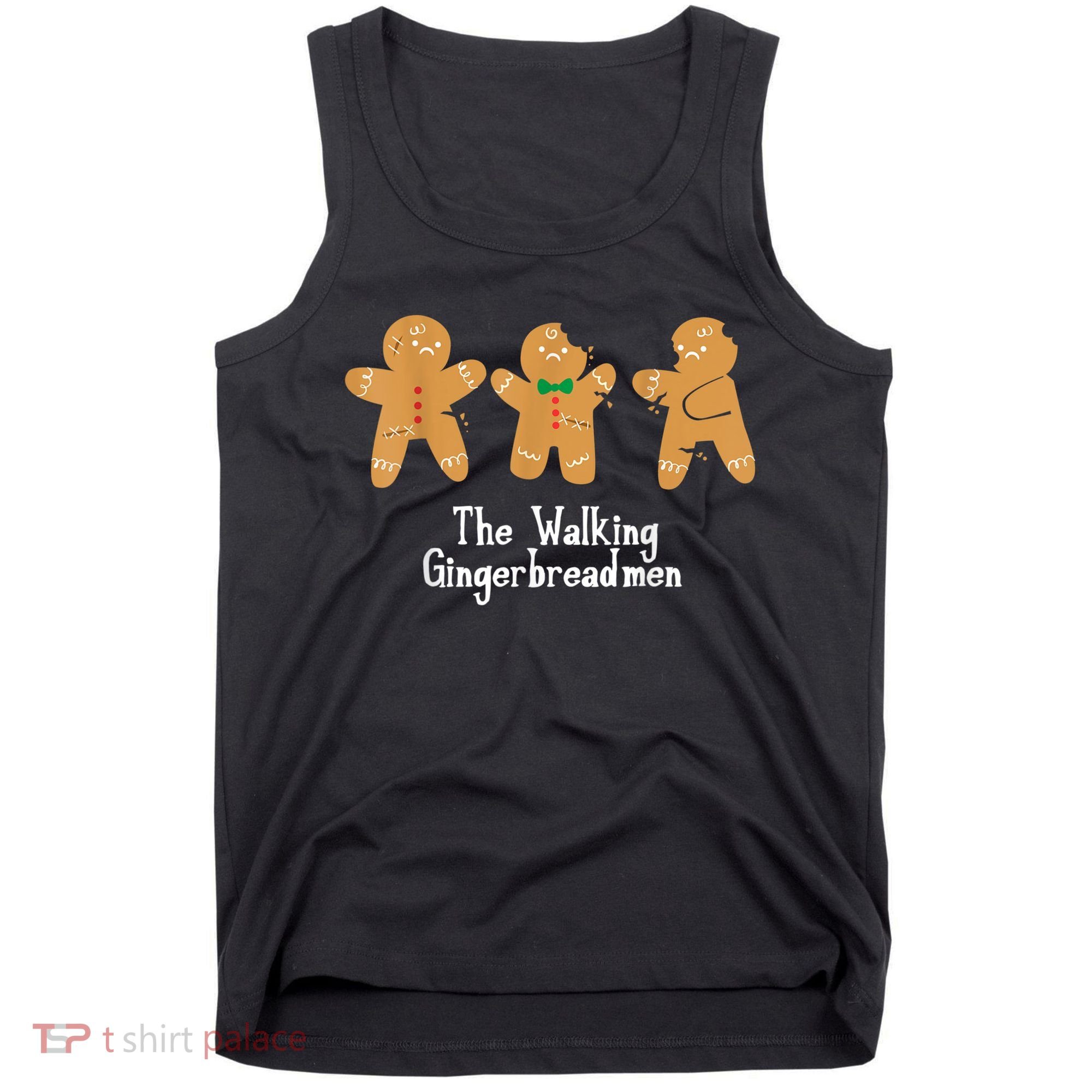Gingerbread Walking Bread Cookie Baking Cute Christmas Tank Top