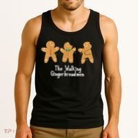 Gingerbread Walking Bread Cookie Baking Cute Christmas Tank Top thumb 3