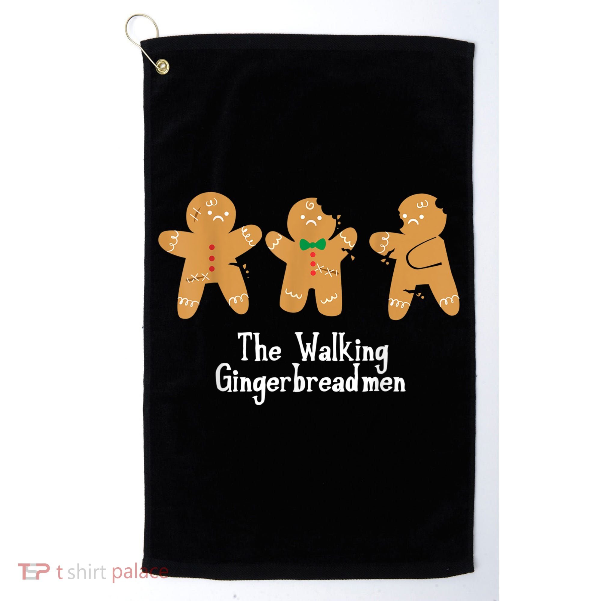 Gingerbread Walking Bread Cookie Baking Cute Christmas Golf Towel