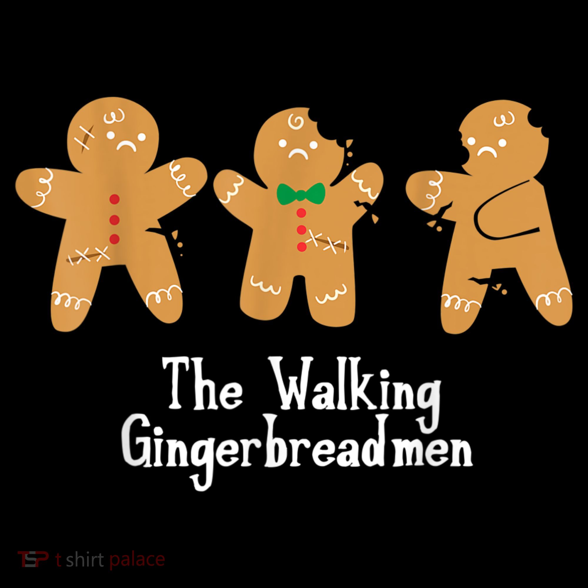 Gingerbread Walking Bread Cookie Baking Cute Christmas Women's Long Sleeve Shirt