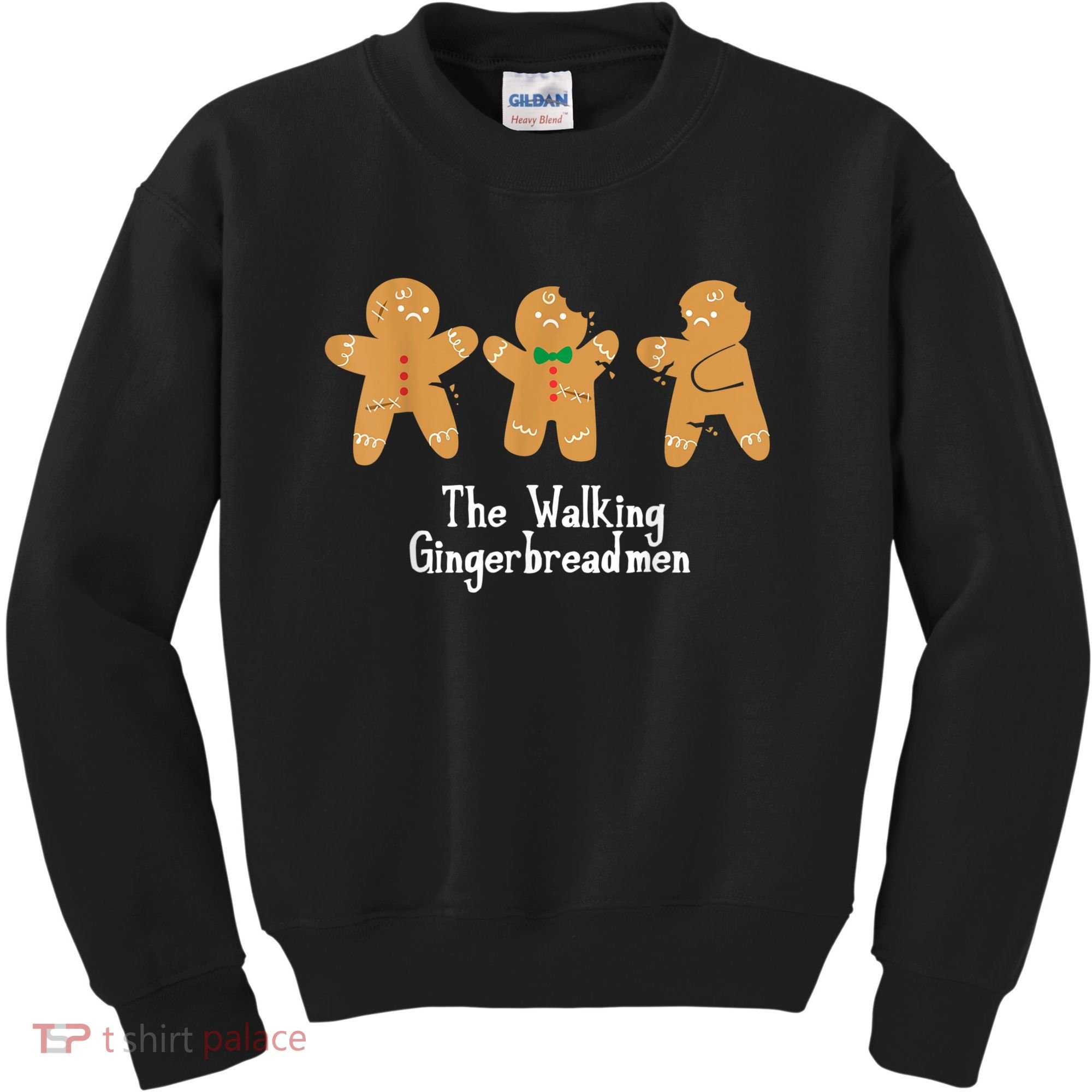 Gingerbread Walking Bread Cookie Baking Cute Christmas Kids Sweatshirt