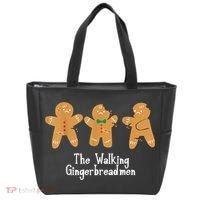 Gingerbread Walking Bread Cookie Baking Cute Christmas Tote Bag thumb 0