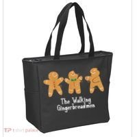 Gingerbread Walking Bread Cookie Baking Cute Christmas Tote Bag thumb 2