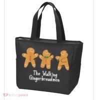 Gingerbread Walking Bread Cookie Baking Cute Christmas Tote Bag thumb 3