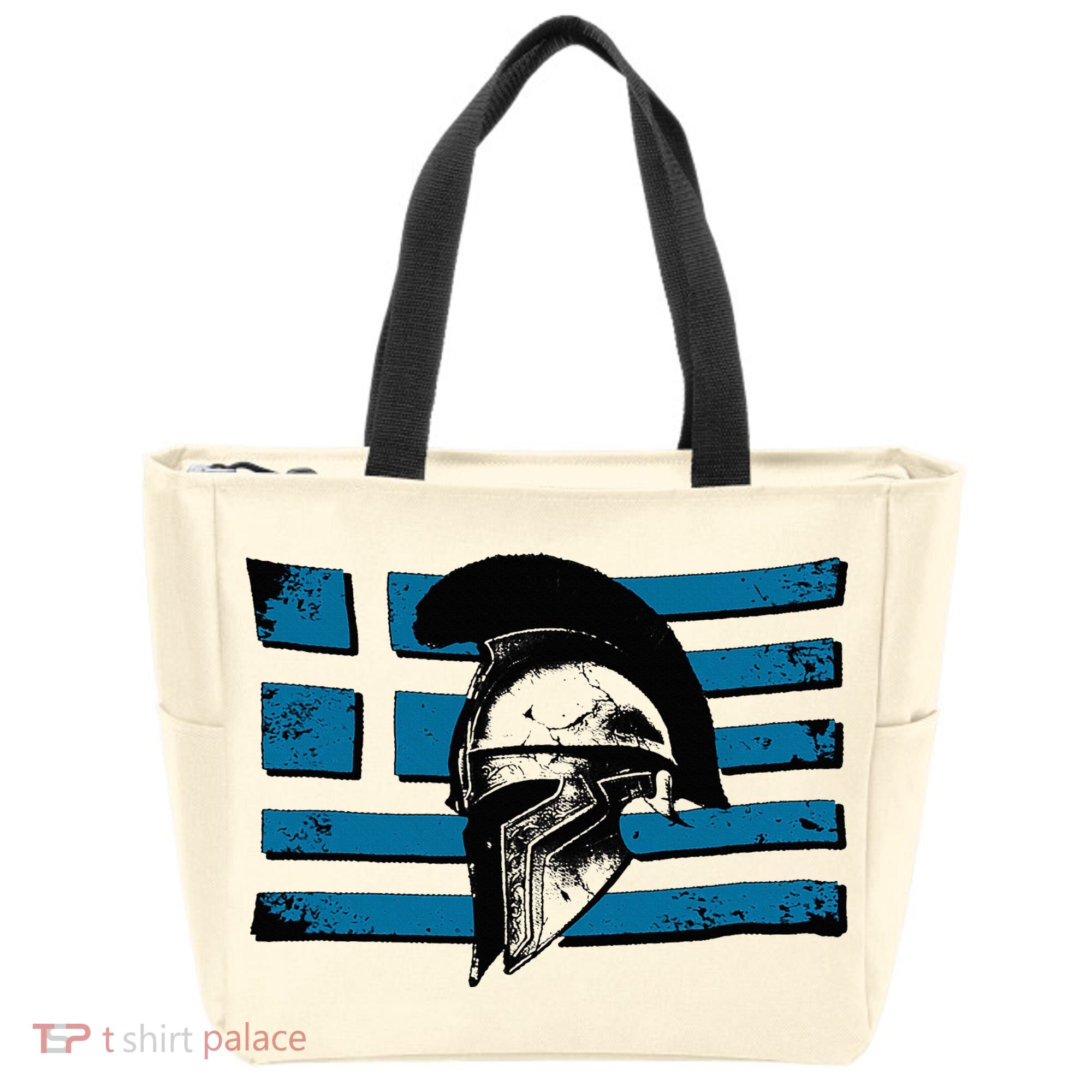 Greek Warrior Battle Flag Greece Historic Battle Flag Tote Bag