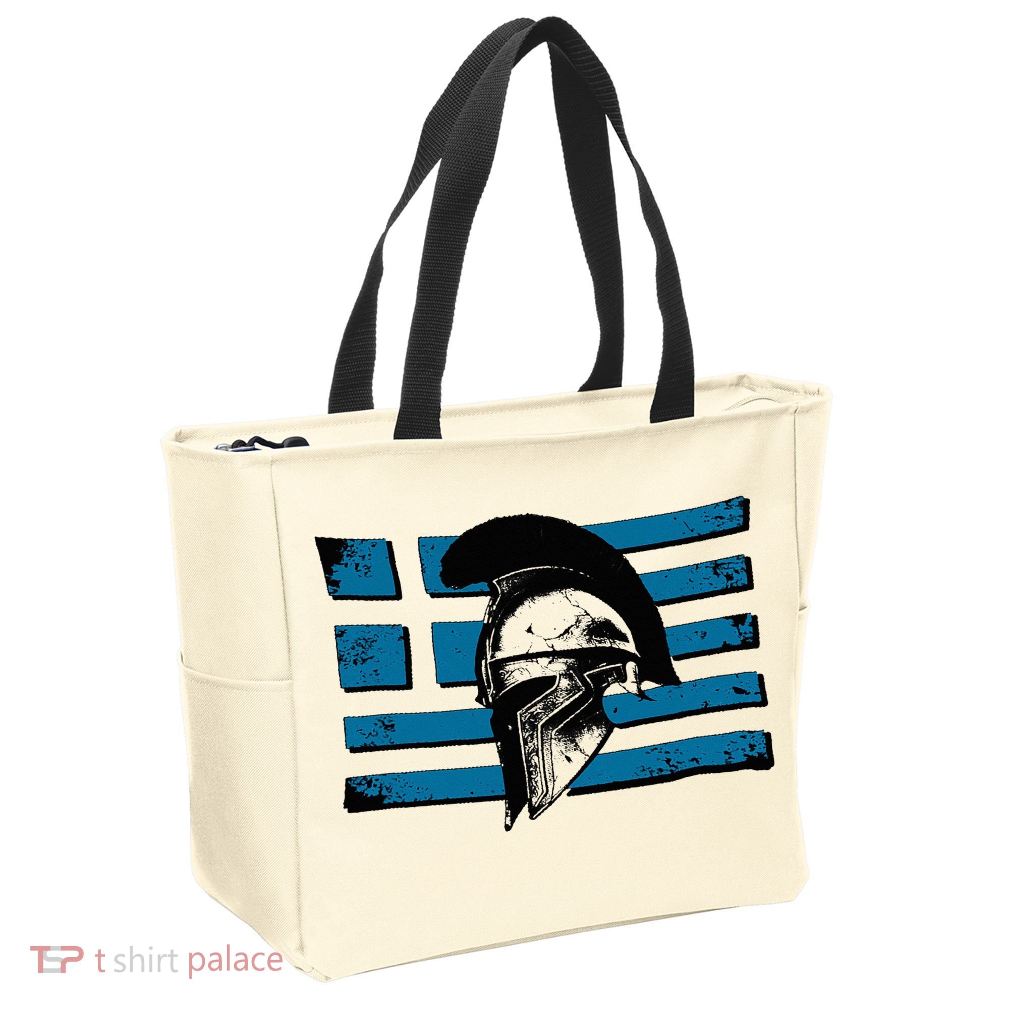 Greek Warrior Battle Flag Greece Historic Battle Flag Tote Bag