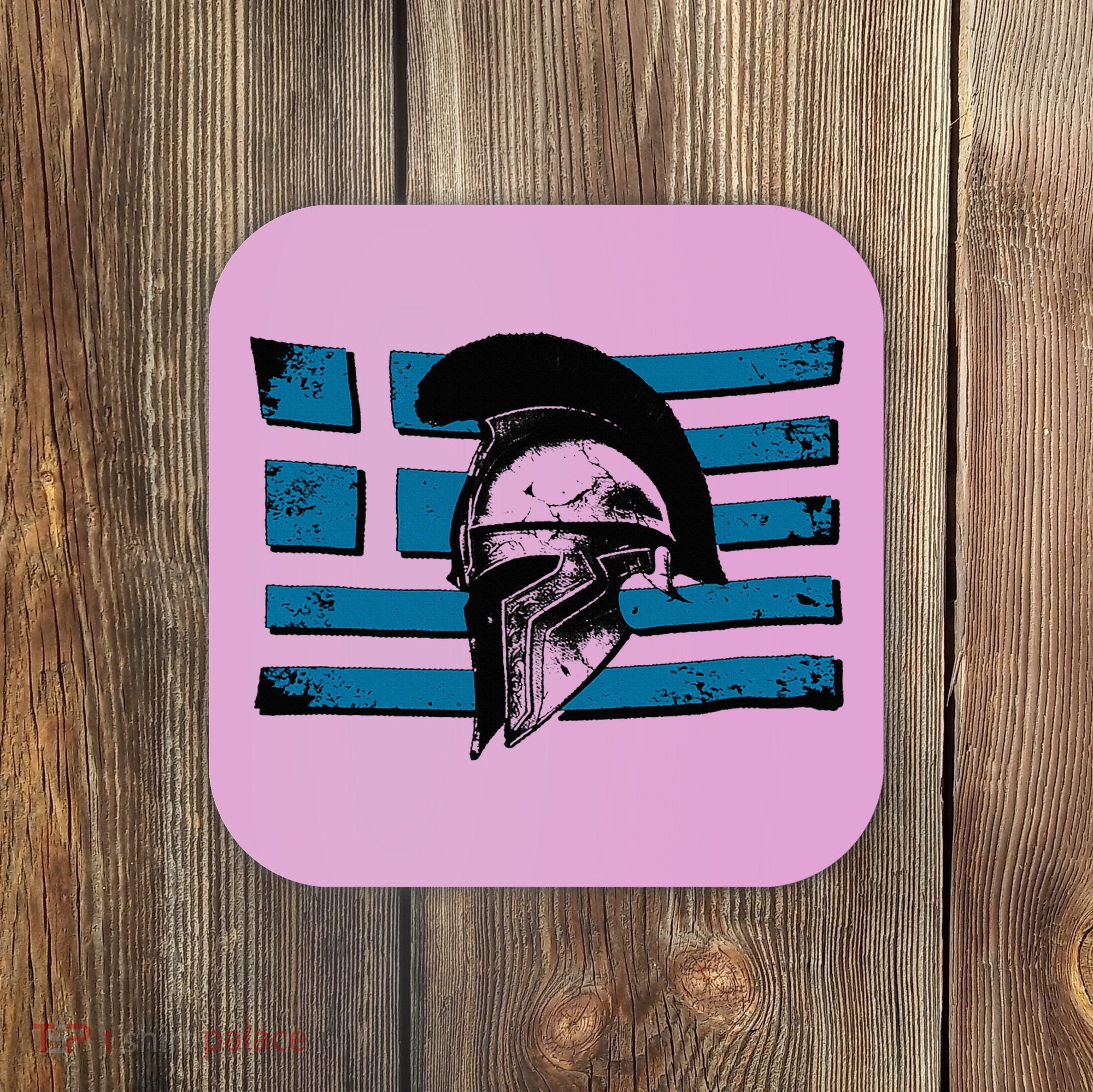 Greek Warrior Battle Flag Greece Historic Battle Flag Coaster