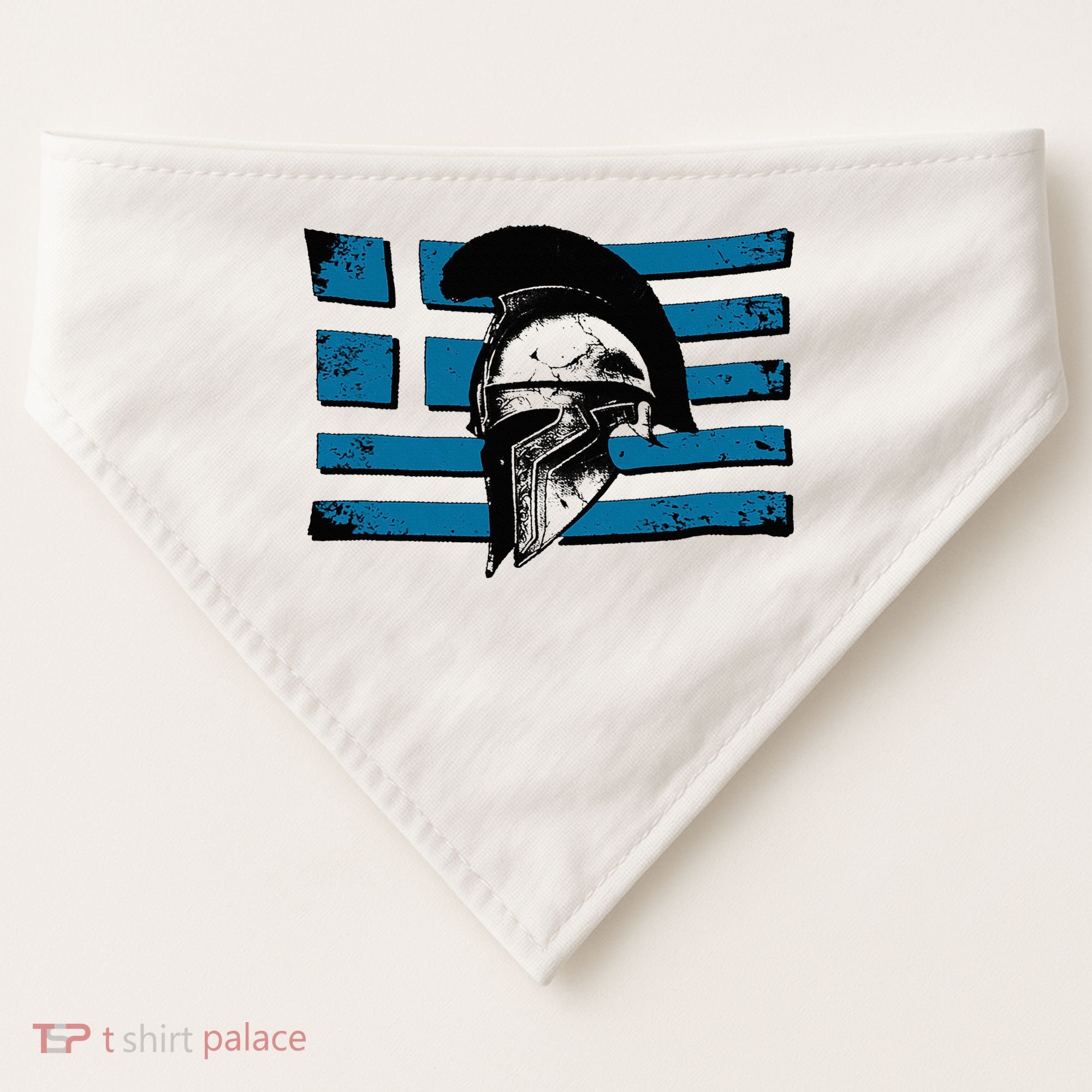 Greek Warrior Battle Flag Greece Historic Battle Flag USA-Made Doggie Bandana