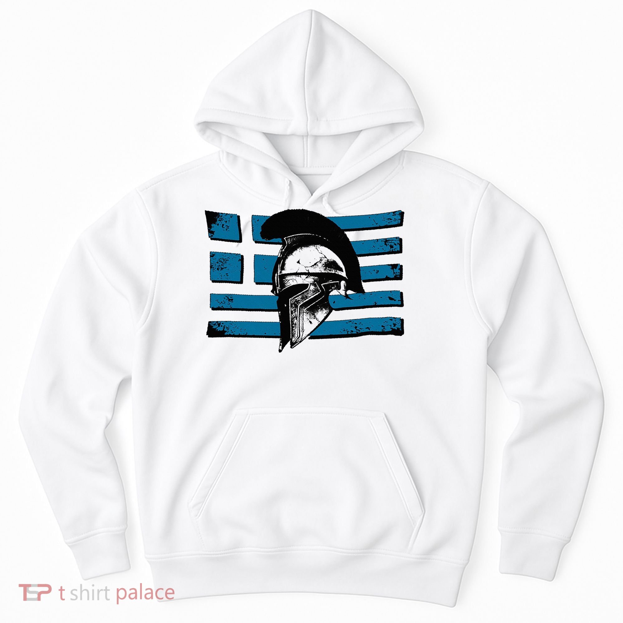 Greek Warrior Battle Flag Greece Historic Battle Flag Hoodie