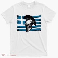 Greek Warrior Battle Flag Greece Historic Battle Flag T-Shirt thumb 0