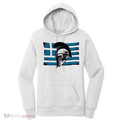 Greek Warrior Battle Flag Greece Historic Battle Flag Women's Hoodie