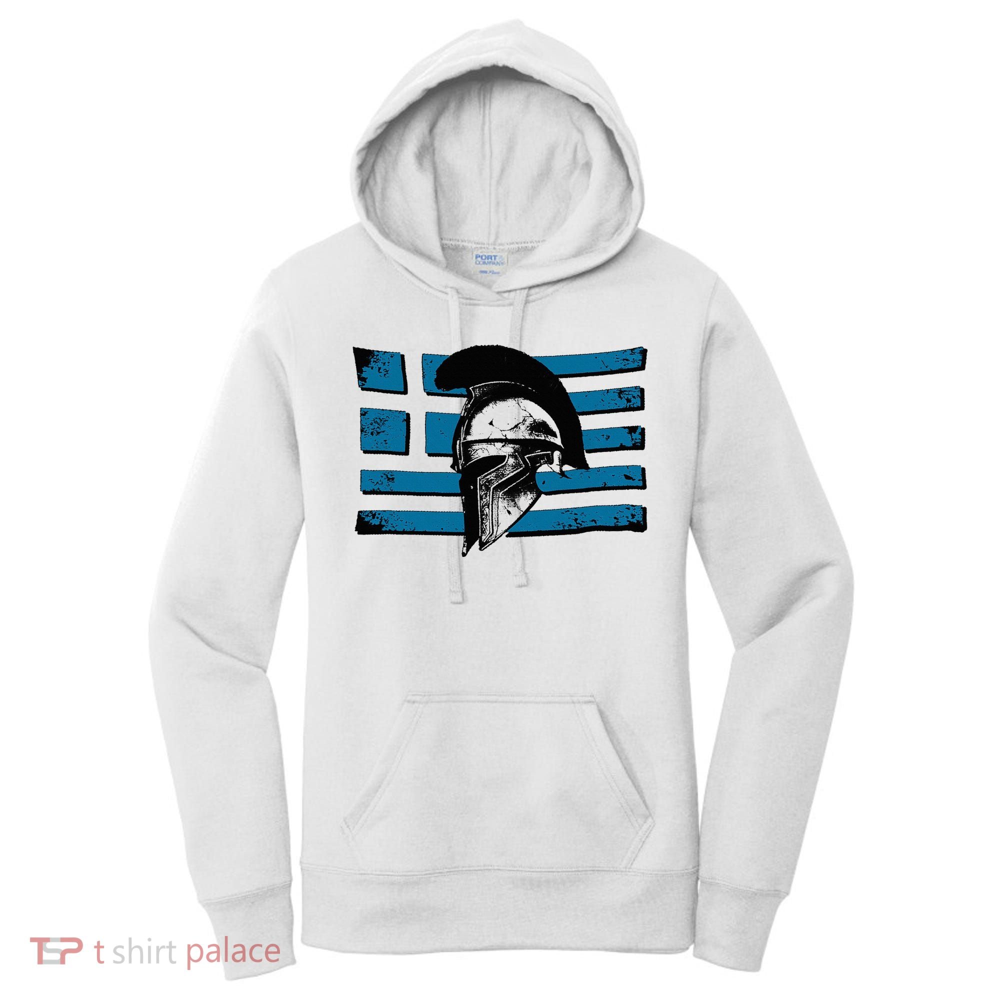 Greek Warrior Battle Flag Greece Historic Battle Flag Women's Hoodie