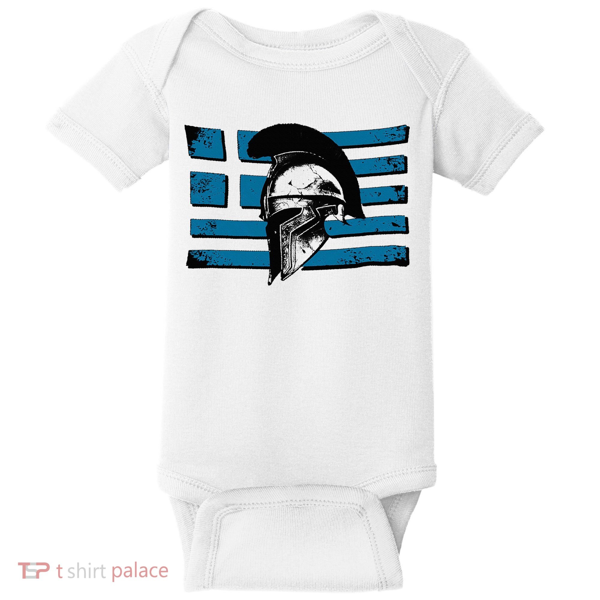 Greek Warrior Battle Flag Greece Historic Battle Flag Baby Bodysuit