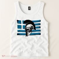 Greek Warrior Battle Flag Greece Historic Battle Flag Tank Top thumb 2