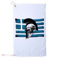 Greek Warrior Battle Flag Greece Historic Battle Flag Golf Towel thumb 0