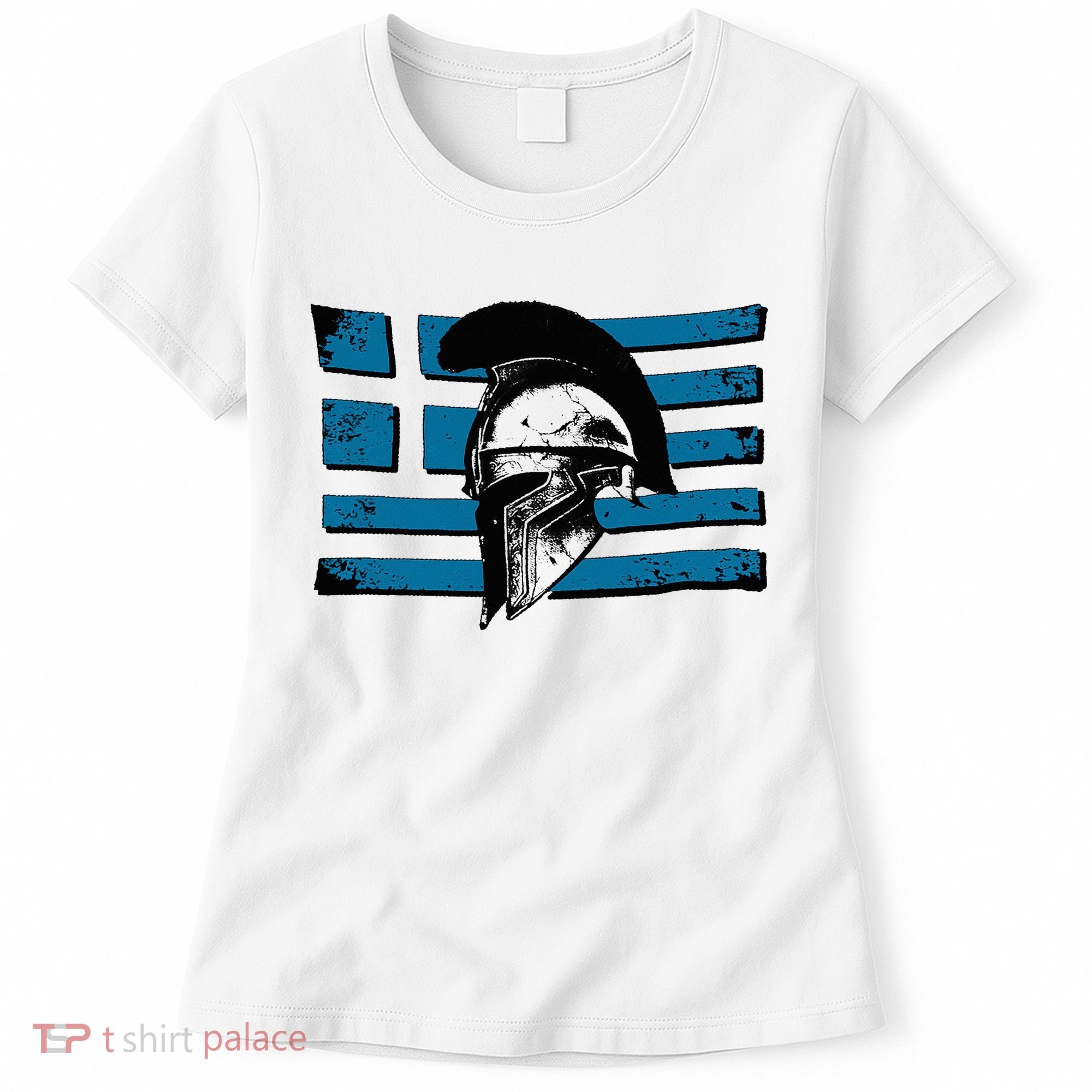 Greek Warrior Battle Flag Greece Historic Battle Flag Women's T-Shirt