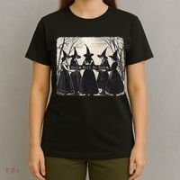 Girl Will Be Girl Funny Witch Halloween Vibes Feminist Gift T-Shirt thumb 4