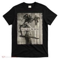 Girls Will Be Girls Medusa Feminist T-Shirt thumb 0