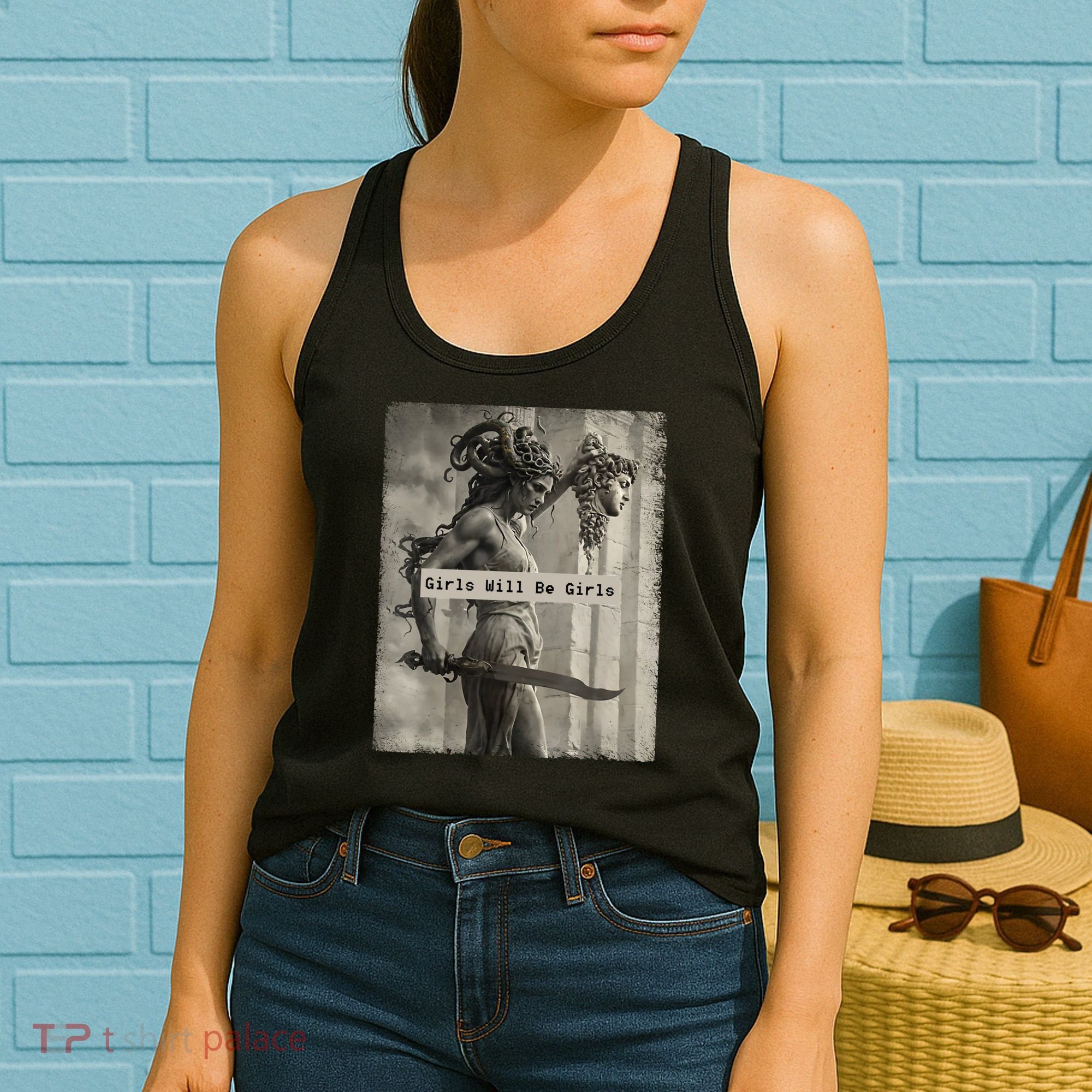 Girls Will Be Girls Medusa Feminist Women's Tank Top