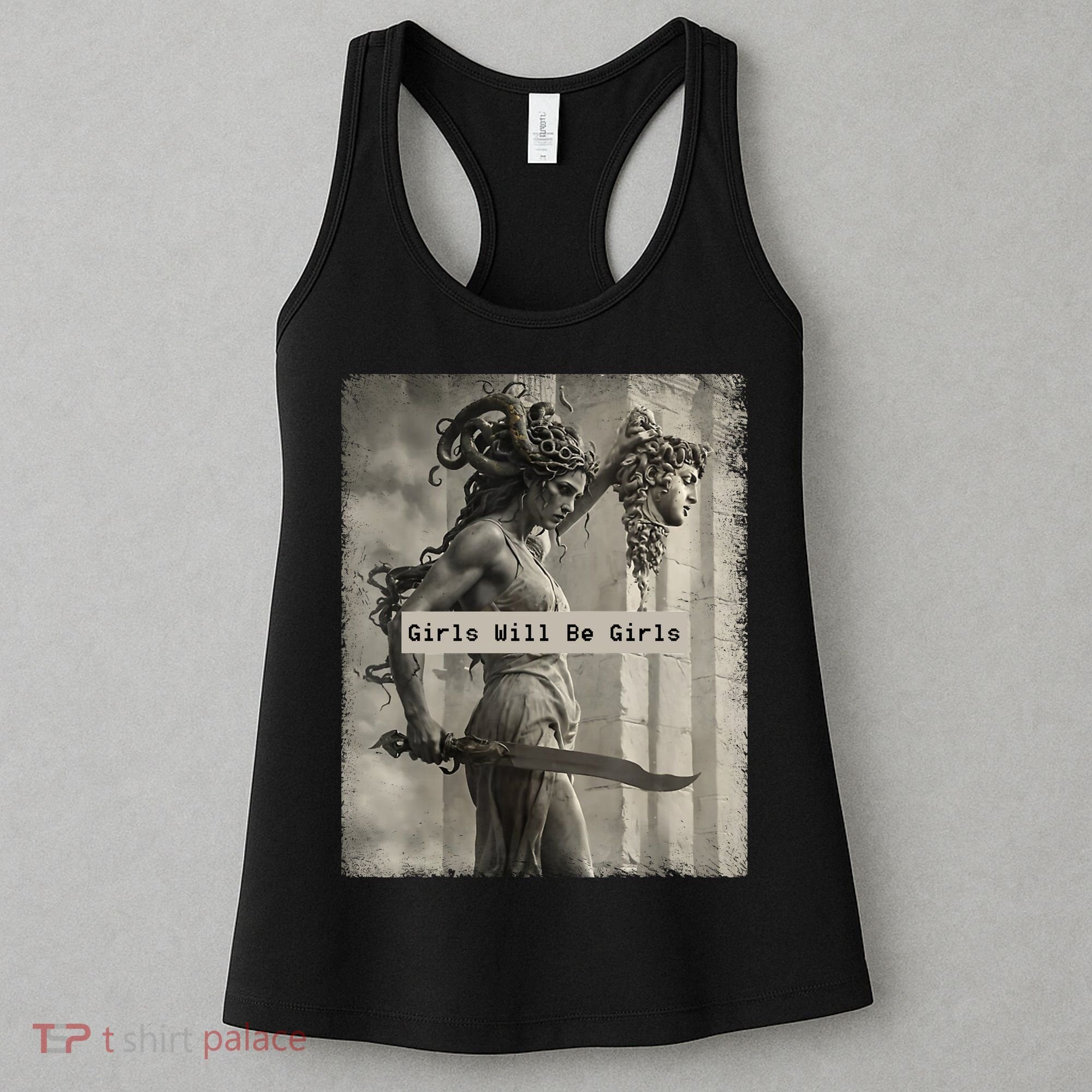 Girls Will Be Girls Medusa Feminist Women's Tank Top