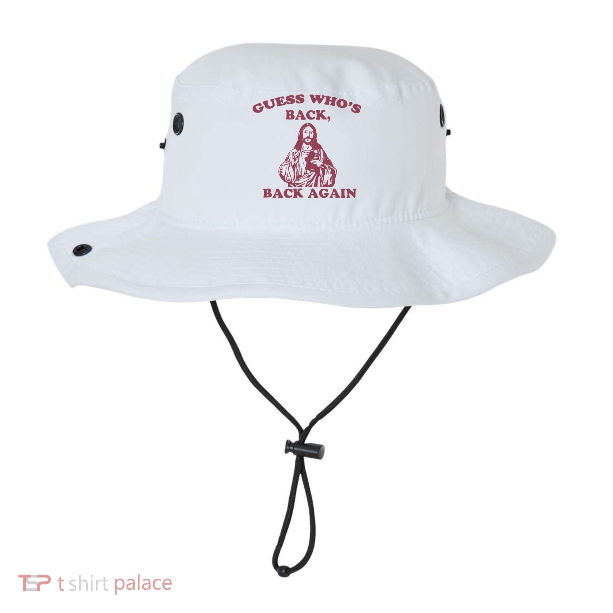 Guess Who's Back Back Again Happy Easter! Jesus Christ Bucket Hat