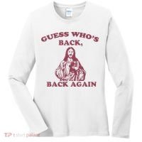 Guess Who's Back Back Again Happy Easter! Jesus Christ Women's Long Sleeve Shirt thumb 0