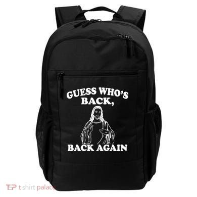 Guess Who's Back Again Funny Jesus Backpack