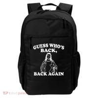 Guess Who's Back Again Funny Jesus Backpack thumb 0