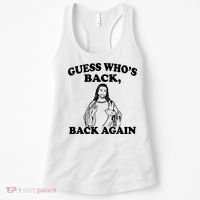 Guess Who's Back Again Funny Jesus Women's Tank Top thumb 0