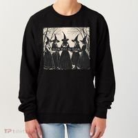 Girls Will Be Girls Halloween Witch Women's Sweatshirt thumb 0