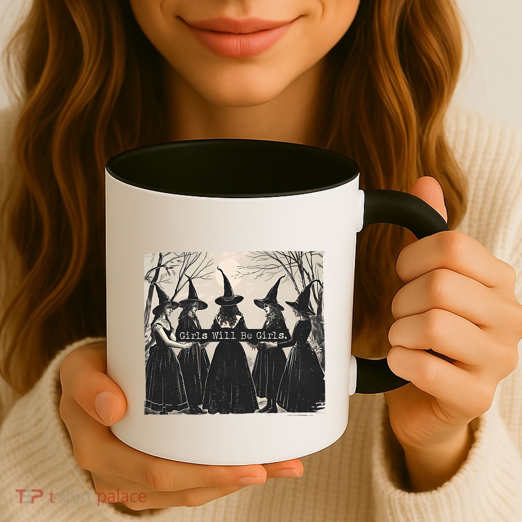 Girls Will Be Girls Halloween Witch Coffee Mug