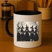 Girls Will Be Girls Halloween Witch Coffee Mug thumb 4