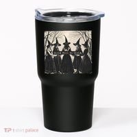 Girls Will Be Girls Halloween Witch Tumbler thumb 0