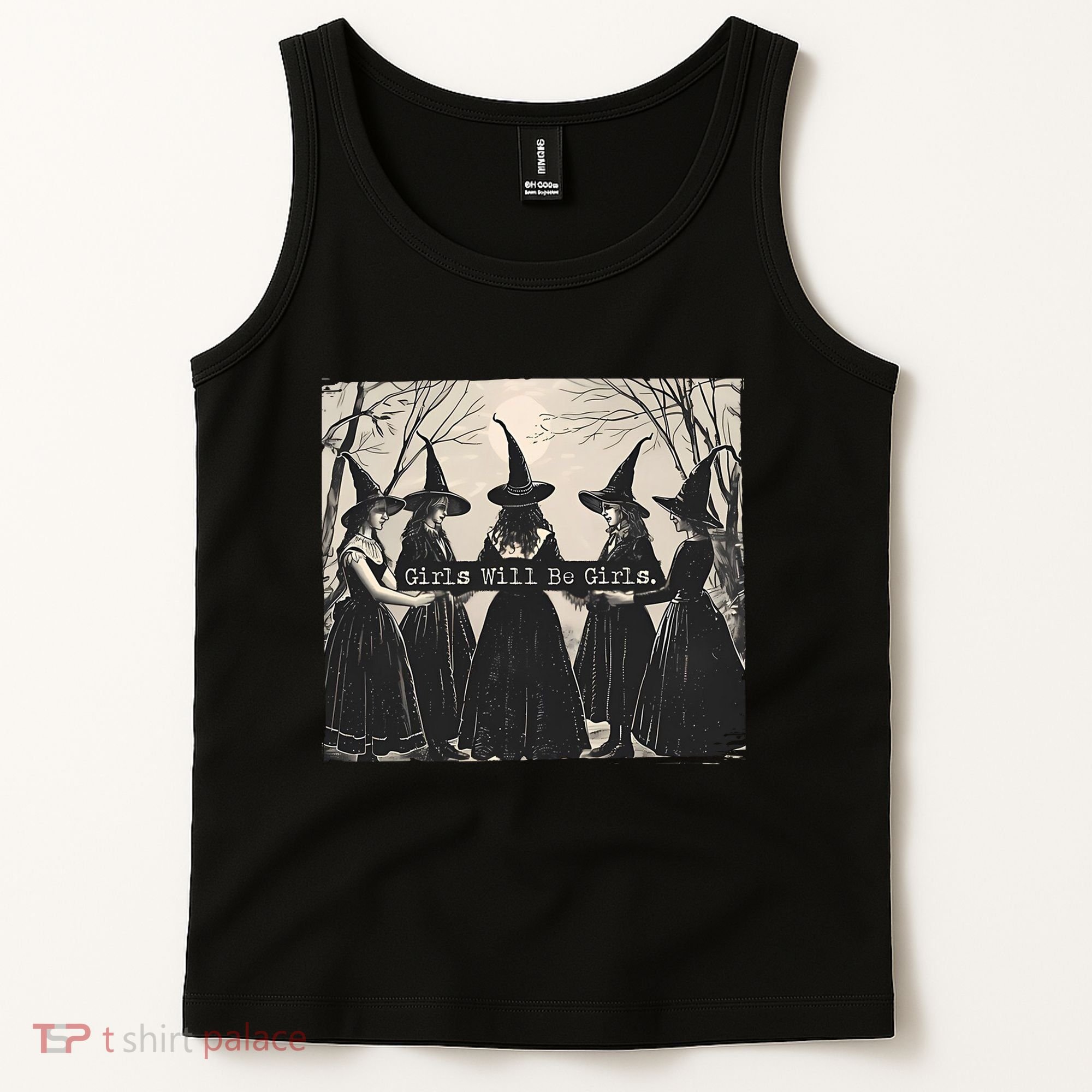 Girls Will Be Girls Halloween Witch Tank Top