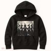 Girls Will Be Girls Halloween Witch Kids Hoodie thumb 0