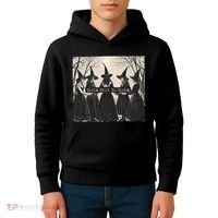 Girls Will Be Girls Halloween Witch Kids Hoodie thumb 4