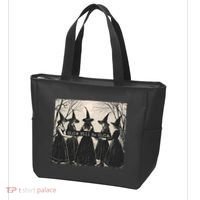 Girls Will Be Girls Halloween Witch Tote Bag thumb 3