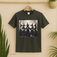 Girls Will Be Girls Halloween Witch T-Shirt thumb 2