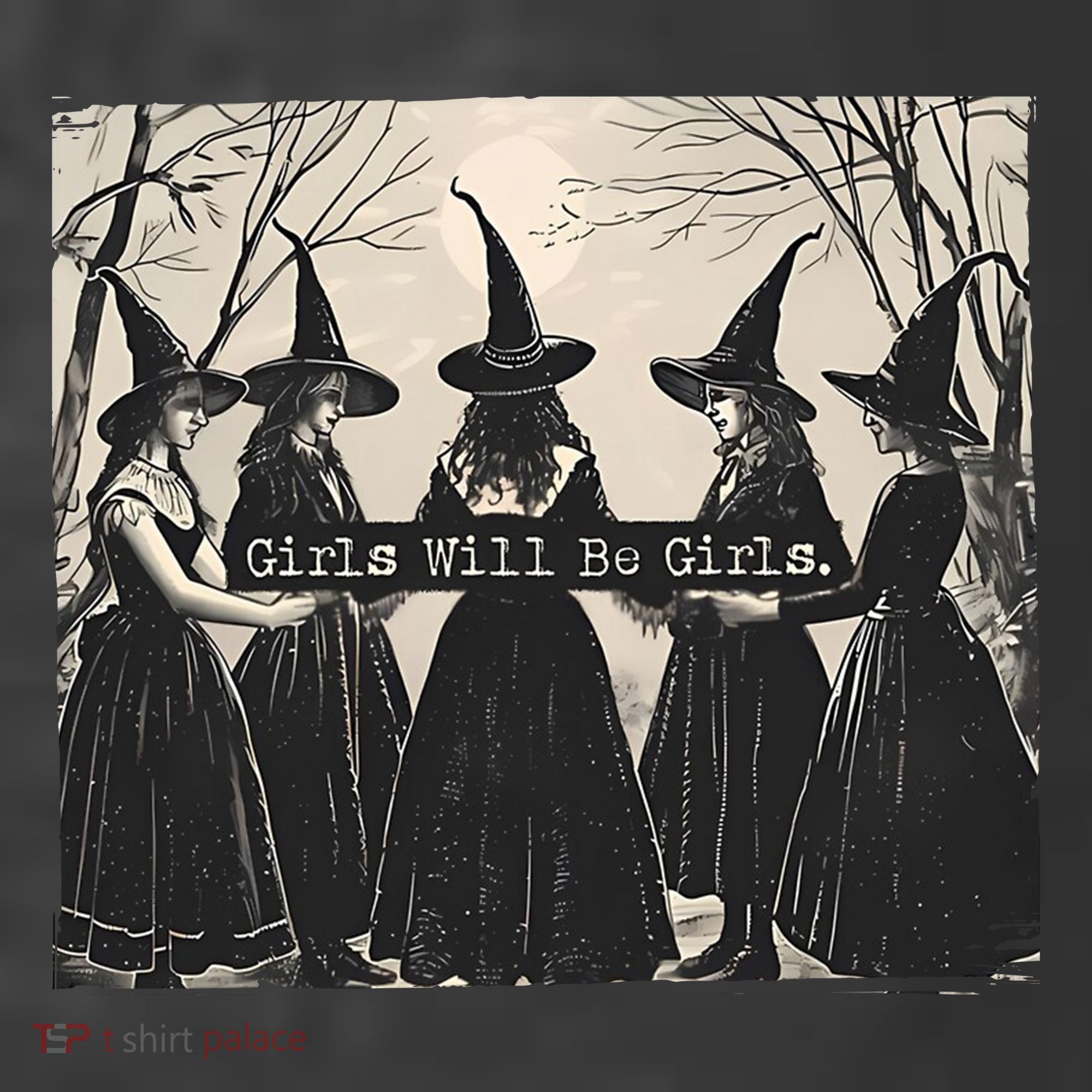Girls Will Be Girls Halloween Witch Women's Hoodie