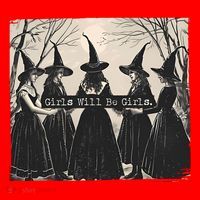 Girls Will Be Girls Halloween Witch Santa Hat thumb 1
