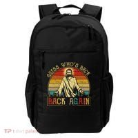 Guess Whos Back Jesus Easter Funny Religious Backpack thumb 0