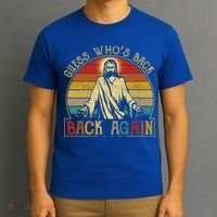 Guess Whos Back Jesus Easter Funny Religious T-Shirt thumb 3