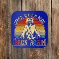 Guess Whos Back Jesus Easter Funny Religious Coaster thumb 0
