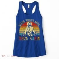 Guess Whos Back Jesus Easter Funny Religious Women's Tank Top thumb 0