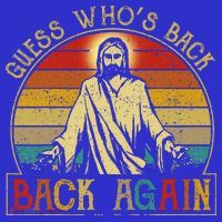 Guess Whos Back Jesus Easter Funny Religious Visor thumb 3